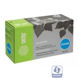 CE250X_CACTUS Картридж (CS-CE250X) для LaserJet CM3530/CM3530FS/CP3520/CP3525/CP3525DN/CP3525N/CP3525X,  (Восстан)