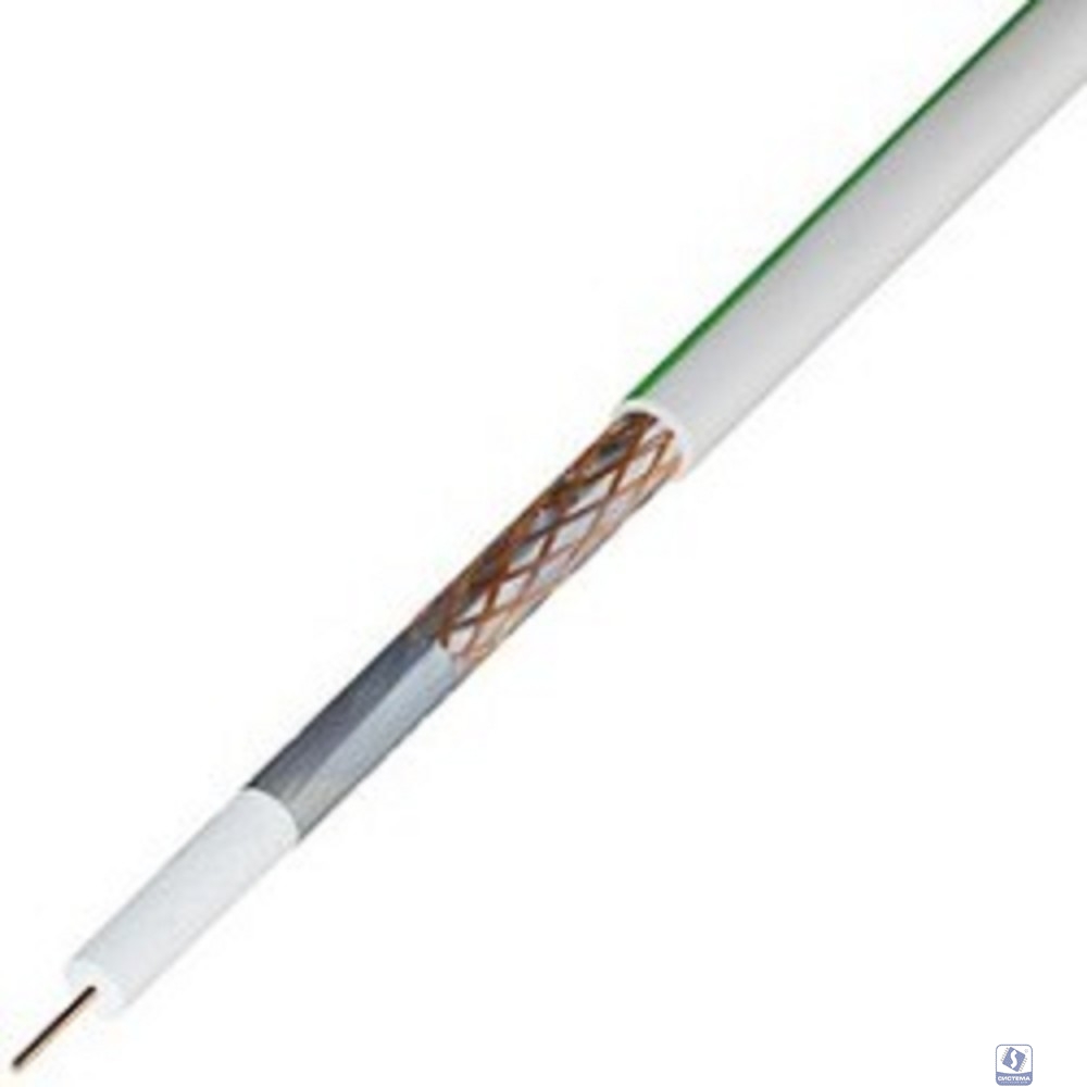 Rexant (01-2431) Кабель коаксиальный SAT 703 B, Cu/Al/Cu, 75%, 75Ом, 100м, INDOOR, белый