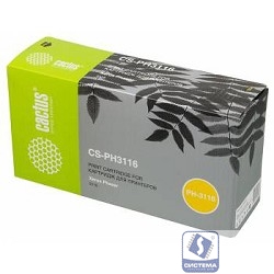 Cactus 109R00748  Тонер Картридж CS-PH3116 черный для Xerox Phaser 3116 (3000стр.)
