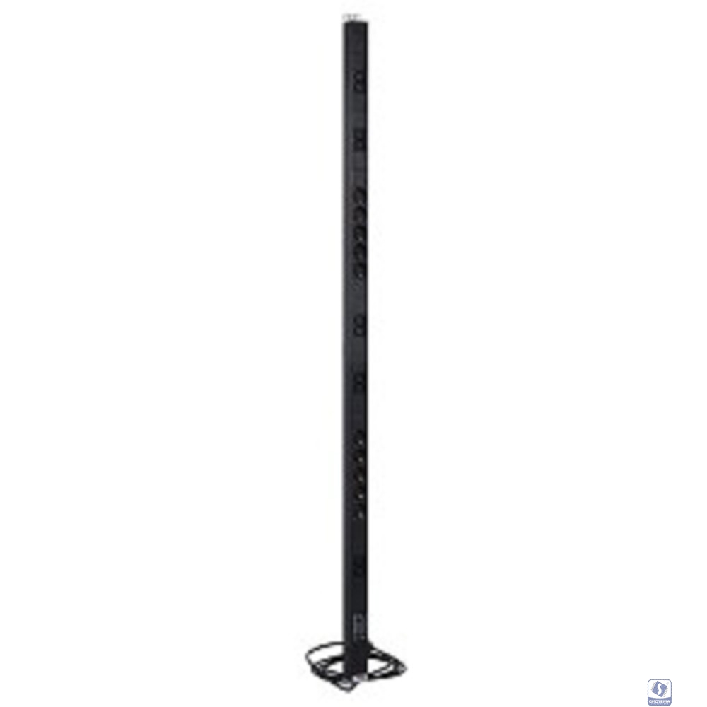 REM Вертикальный блок розеток Rem-16 с фил. и инд., 10  Shuko, 10 C13, 16A, алюм.,33-38U, шнур 3м. (R-16-10S-10C13-FI-1420-3)