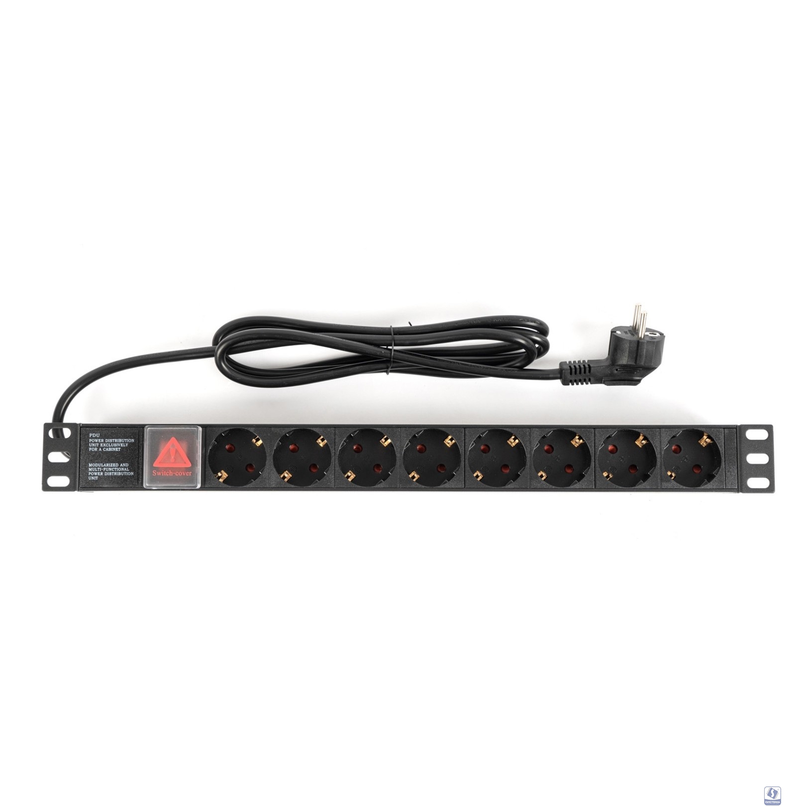 БАСТИОН Rapan-PDU8S-S Блок розеток с выключателем, 220 В, 16 А, 8 розеток Schuko  (752)