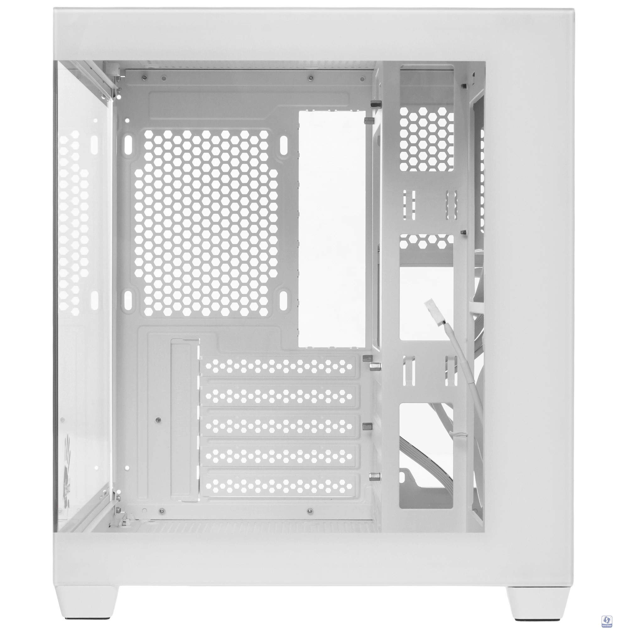 Корпус Bloody CC-121 белый без БП mATX 7x120mm 1xUSB2.0 1xUSB3.0 audio