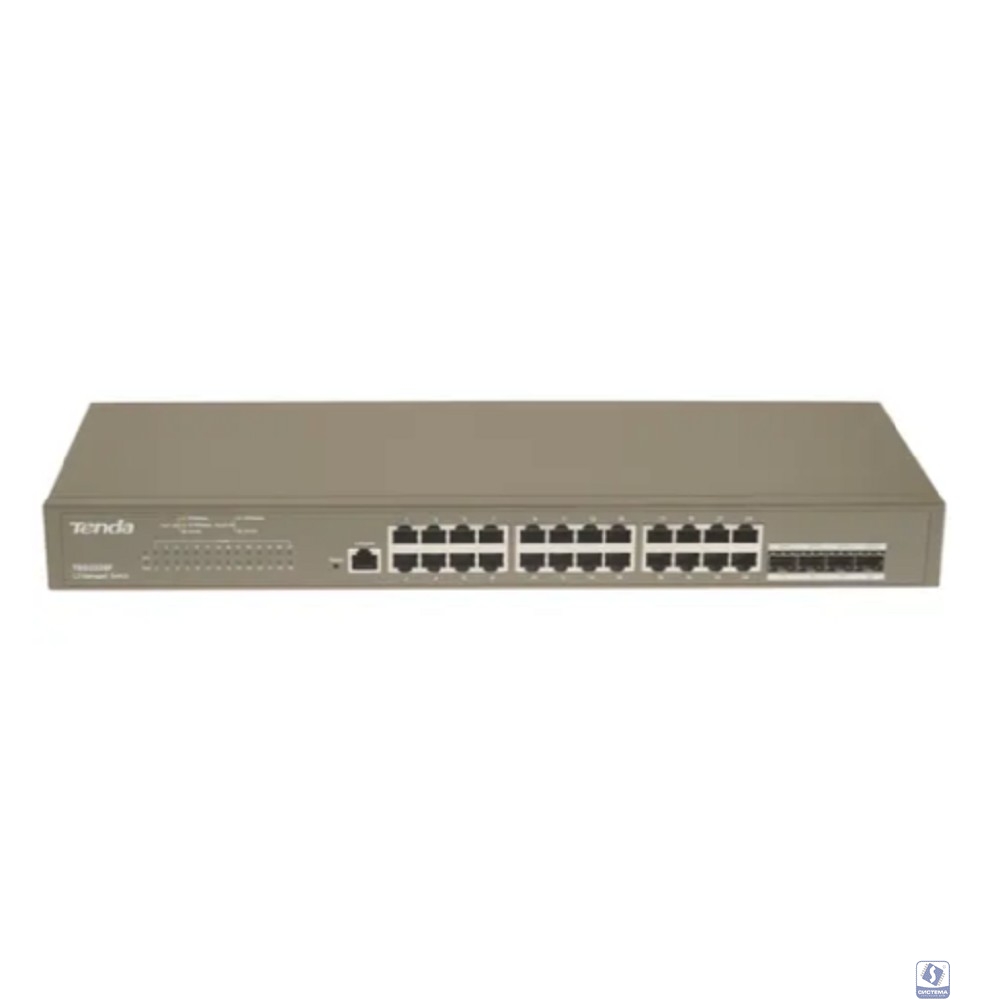 TENDA TEG3328F Коммутатор L2 управляемый в стойку 24-Ports 10/100/1000Base-T + 4-Porst 1000 Base-X SFP