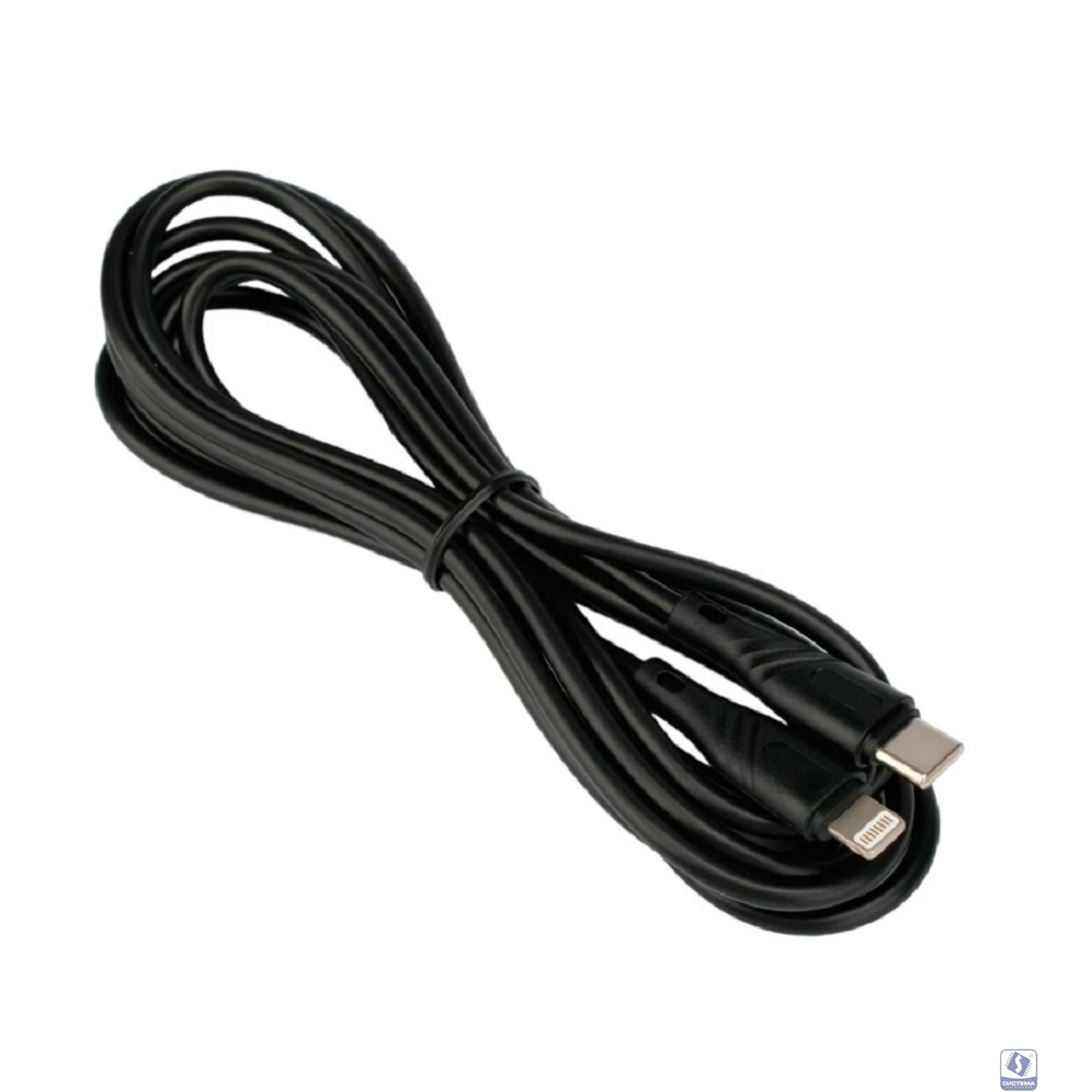 Cablexpert Кабель USB2.0  Lightning/Type-С, 2.1А, 20Вт, PD, медь, Mobile1, 2м, черный, коробка (CCB-USB2-CMAPO1-2MB)