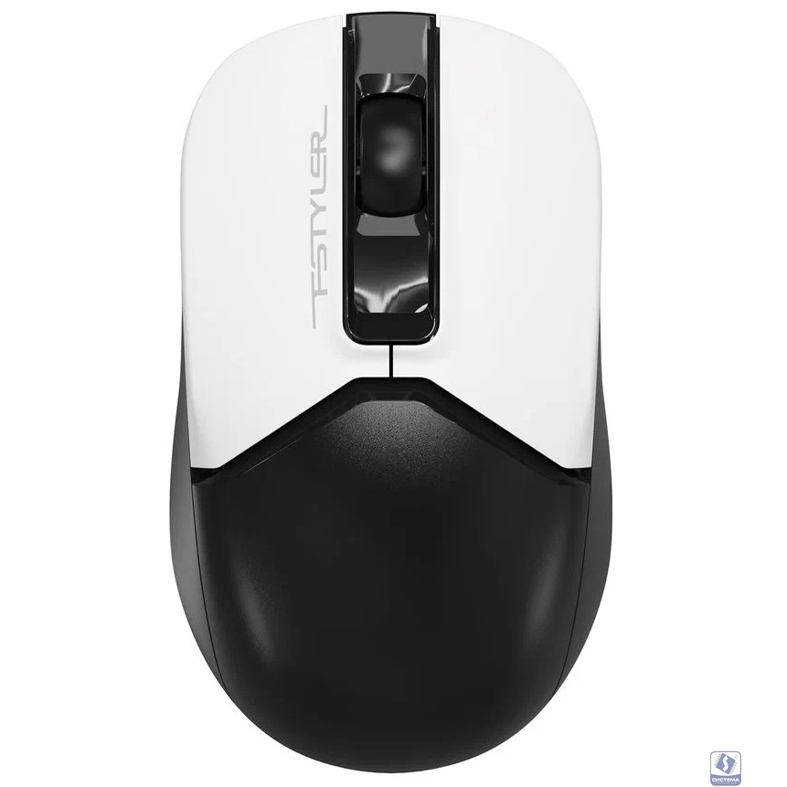 Мышь A4Tech Fstyler FG12 Panda белый/черный оптическая (1200dpi) беспроводная USB (3but)