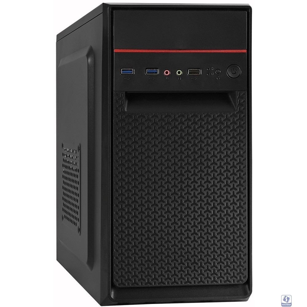Exegate EX299189RUS Корпус Minitower ExeGate BAA-107U-UNS500 (mATX, БП UNS500 с вент. 12см, 1*USB+2*USB3.0, аудио, черный)