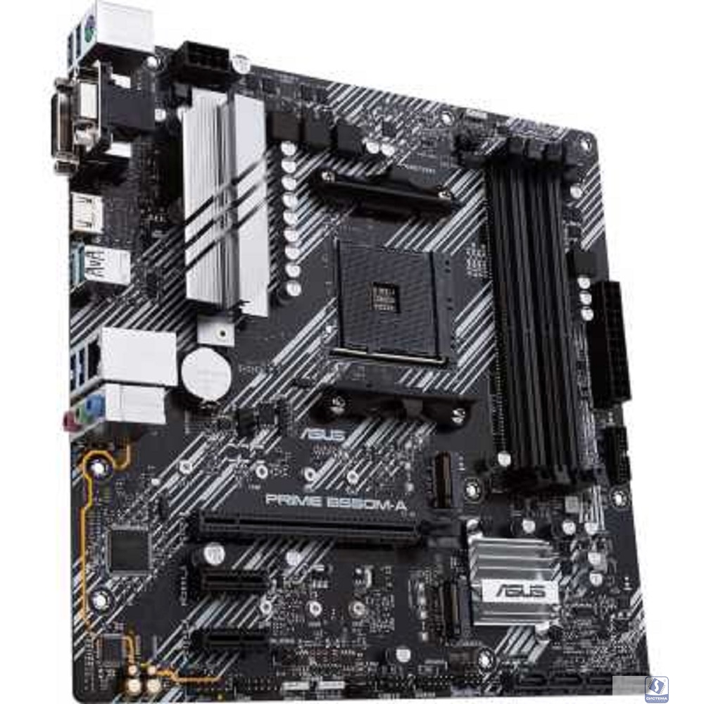 ASUS PRIME B550M-A (Socket AM4, mATX, 4xDDR4(128GB), VGA/DVI-D/HDMI 2.1, 1xPCIe 4.0x16/2xPCIe 3.0, 1xLAN, 4xSATA 6Gb/s, 2xM.2, 6xUSB 3.2, 1xPS/2)