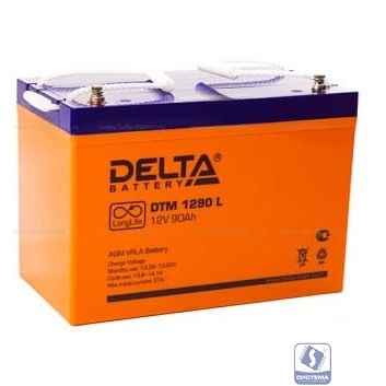 Delta DTM 1290 L (90 А\ч, 12В) свинцово- кислотный аккумулятор  