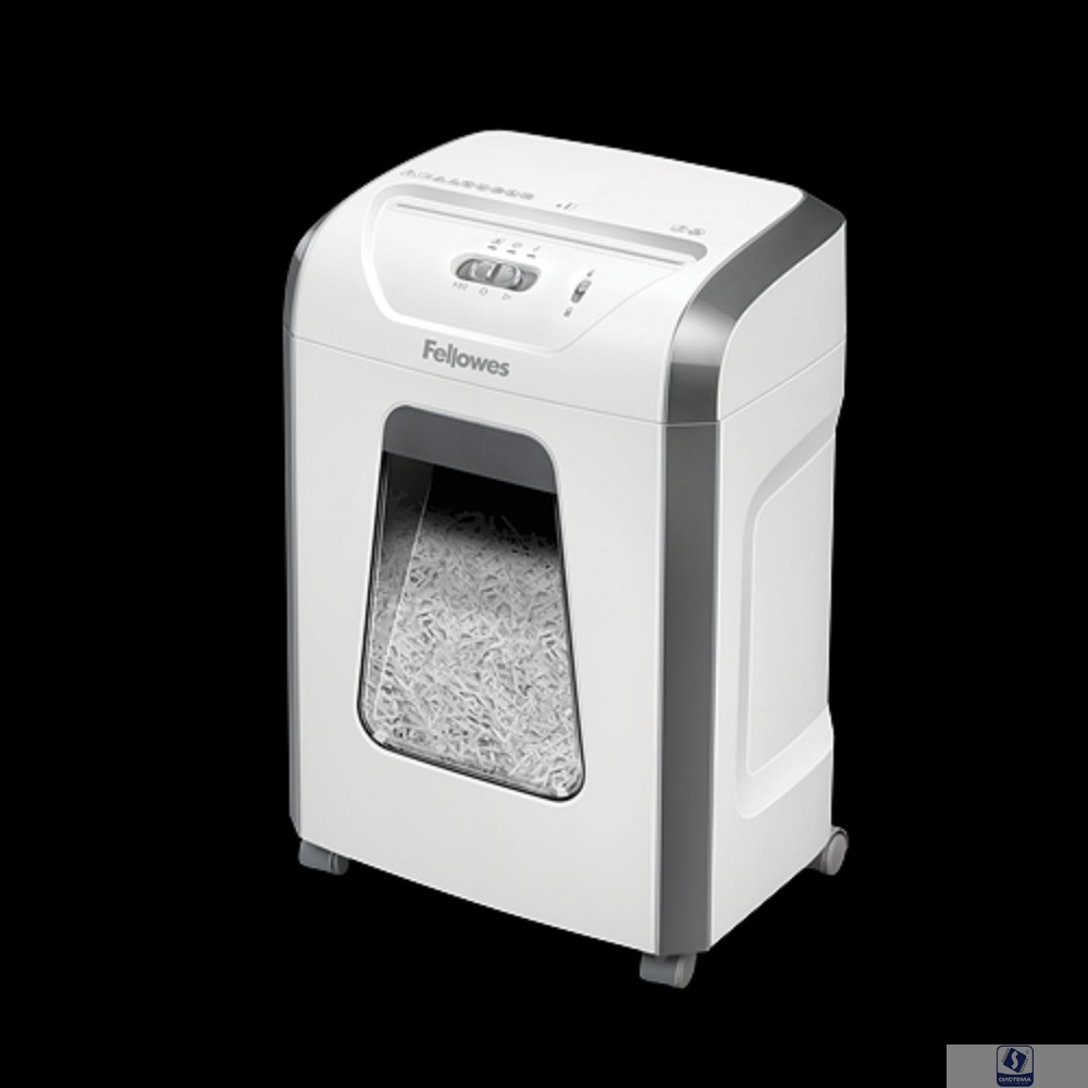 Fellowes  Шредер Powershred 15C, DIN P-4, 4х40мм, 14лст., 19лтр. (100017466) в БЕЛОМ корпусе 