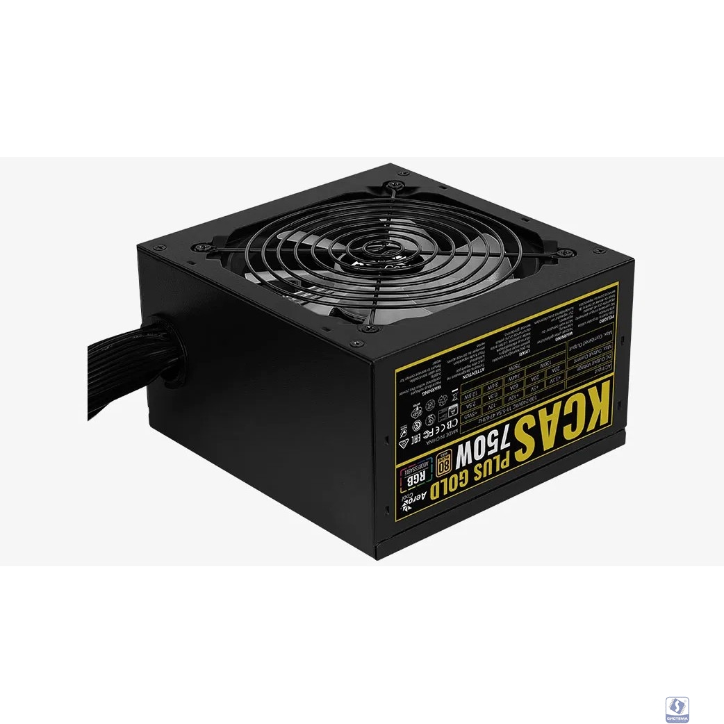 Блок питания 750W Aerocool KCAS PLUS GOLD 750W (ATX v2.4 , APFC , Fan ARGB 120mm , 80+ Gold , Retail) (4710562759211)