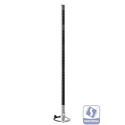 REM Вертикальный блок розеток Rem-16 с авт. 16А, 25 Shuko, 16A, алюм., 42-48U, шнур 3 м. (R-16-25S-A-1820-3)