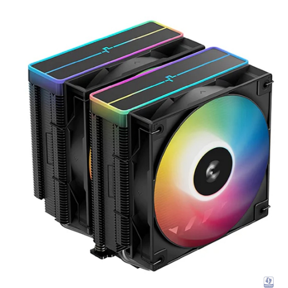 Cooler DeepCool AG620 Bk V2 ARGB Soc-AM5/AM4/1200/1700/1851 черный 4-pin 15-29