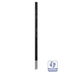 REM Вертикальный блок розеток Rem-16 с выкл., 10  Shuko, 10 C13, вход IEC 60320 C20 16A, алюм., 33-38U (R-16-10S-10C13-V-1420)