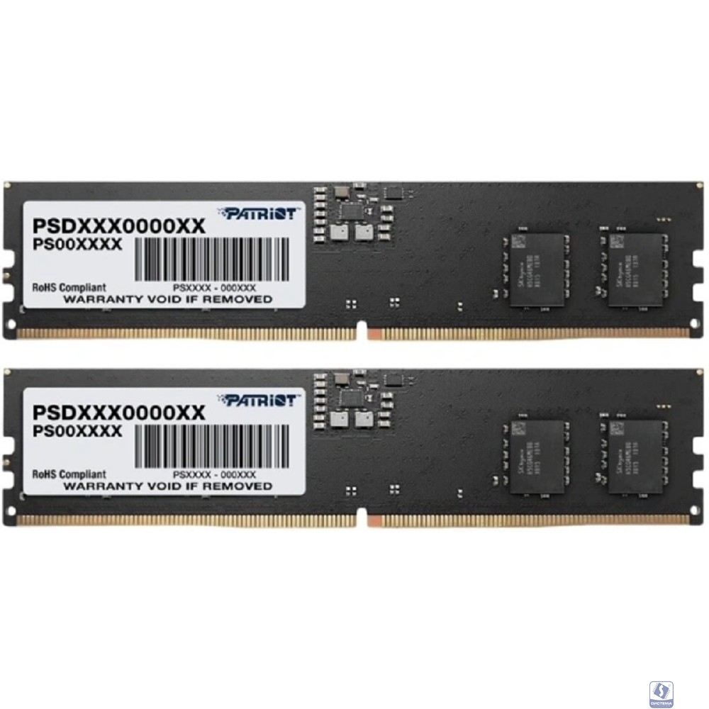DDR5 2x16Gb 4800MHz Patriot PSD532G4800K Signature RTL PC5-38400 CL40 DIMM ECC 288-pin 1.1В