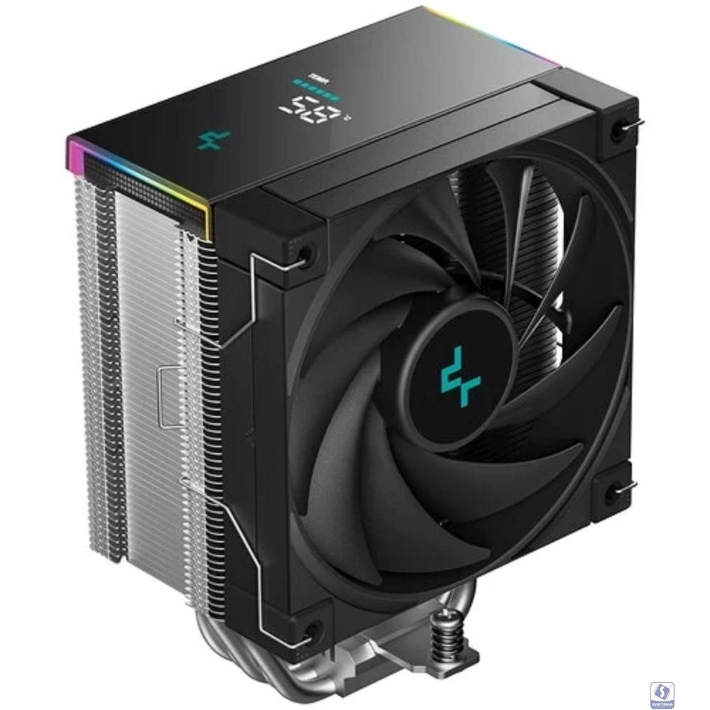 Cooler Deepcool AK500S Digital SE ARGB Soc-AM5/AM4/1200/1700/1851 черный 4-pin 28dB Al+Cu LCD 240W 864gr Ret (R-AK500S-BKADMN-GJD)