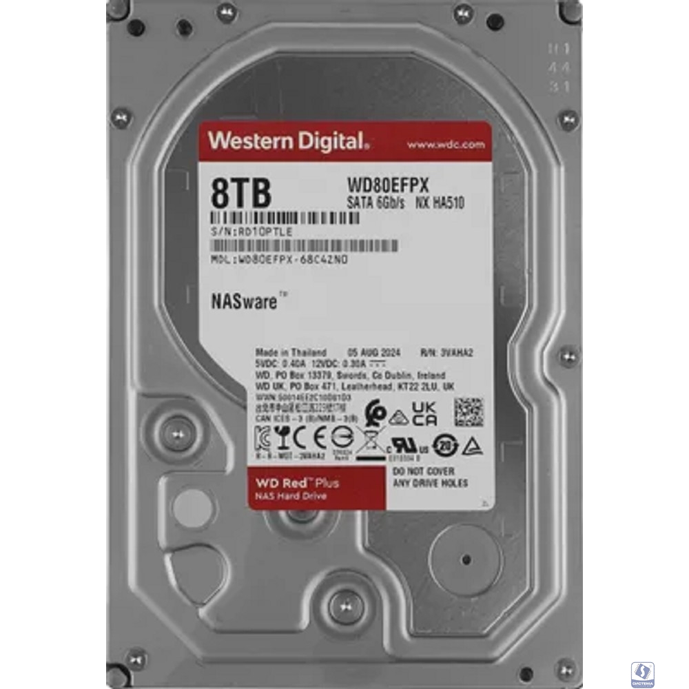 8TB WD Red Plus WD80EFPX  SATA3