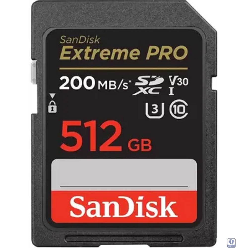 SecureDigital 512GB SanDisk SDXC Extreme Pro UHS-I Class 3 (U3) V30 200/140 MB/s [SDSDXXD-512G-GN4IN]