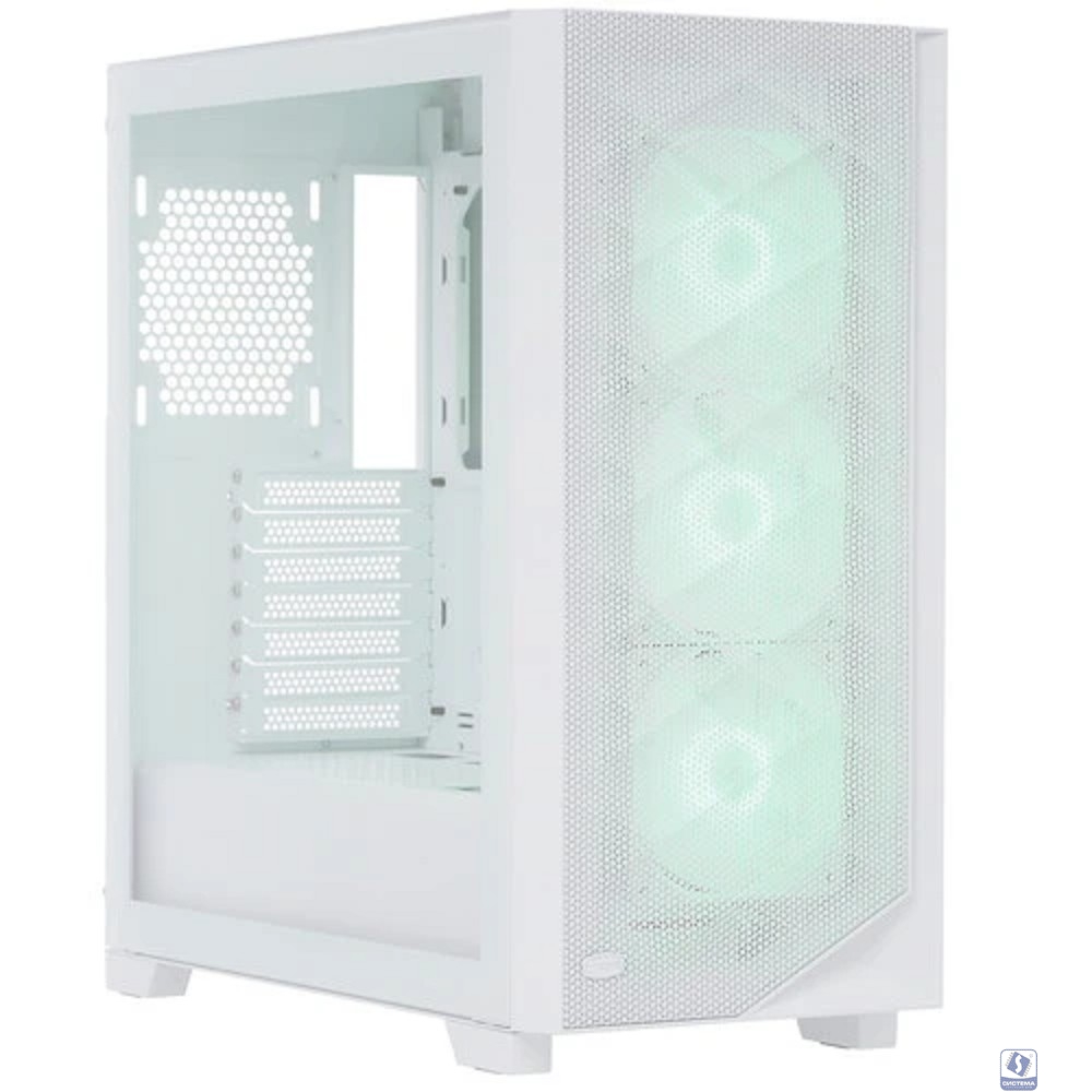 Корпус PcCooler C3D510 WH ARGB белый без БП ATX 5x120mm 5x140mm 2xUSB3.0 audio bott PSU