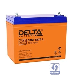 Delta DTM 1275 L (75 А\ч, 12В) свинцово- кислотный аккумулятор  