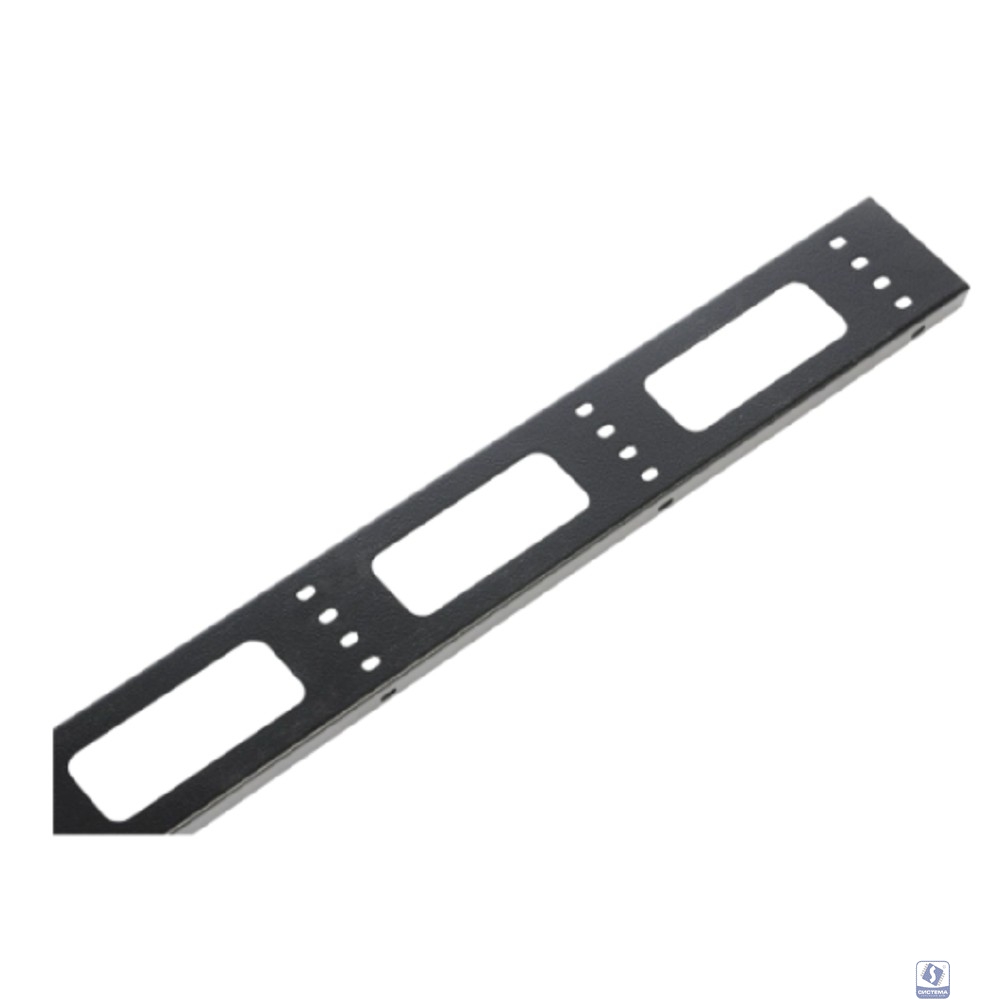 ЦМО Вертикальный кабельный органайзер для стойки внешний с окнами, ширина 95мм 49U, цвет черный (ВКО-СТК-49-9005)