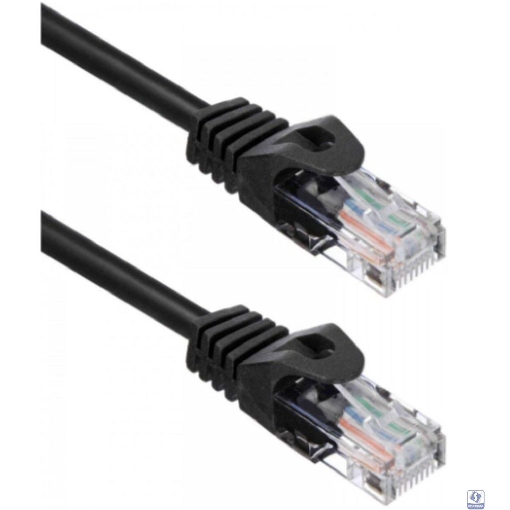 Кабель ACD Патч-корд ACD-LPU5C-30B |ACD-LPU5C-30B| Cat5e UTP 24AWG 4Pair, 7/0.18мм CU Черный, 3.0м, (741791)