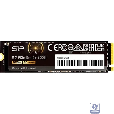 Silicon Power SSD M.2 2TB  US75, M.2 2280, PCI-E 4x4, [R/W -7000/6500 MB/s] (SP02KGBP44US7505)