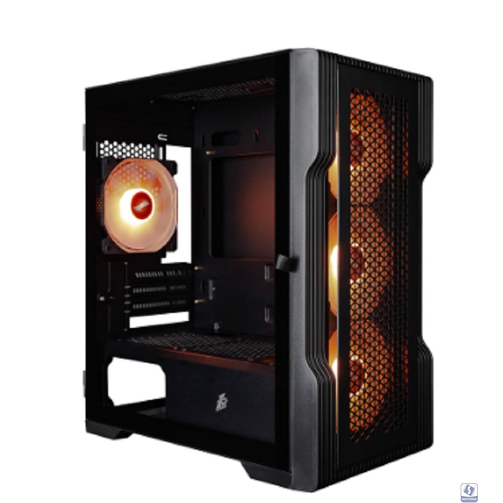 1STPLAYER TRILOBITE T3 ARGB Black / mATX / 4x120mm ARGB fans / T3-BK-4F7