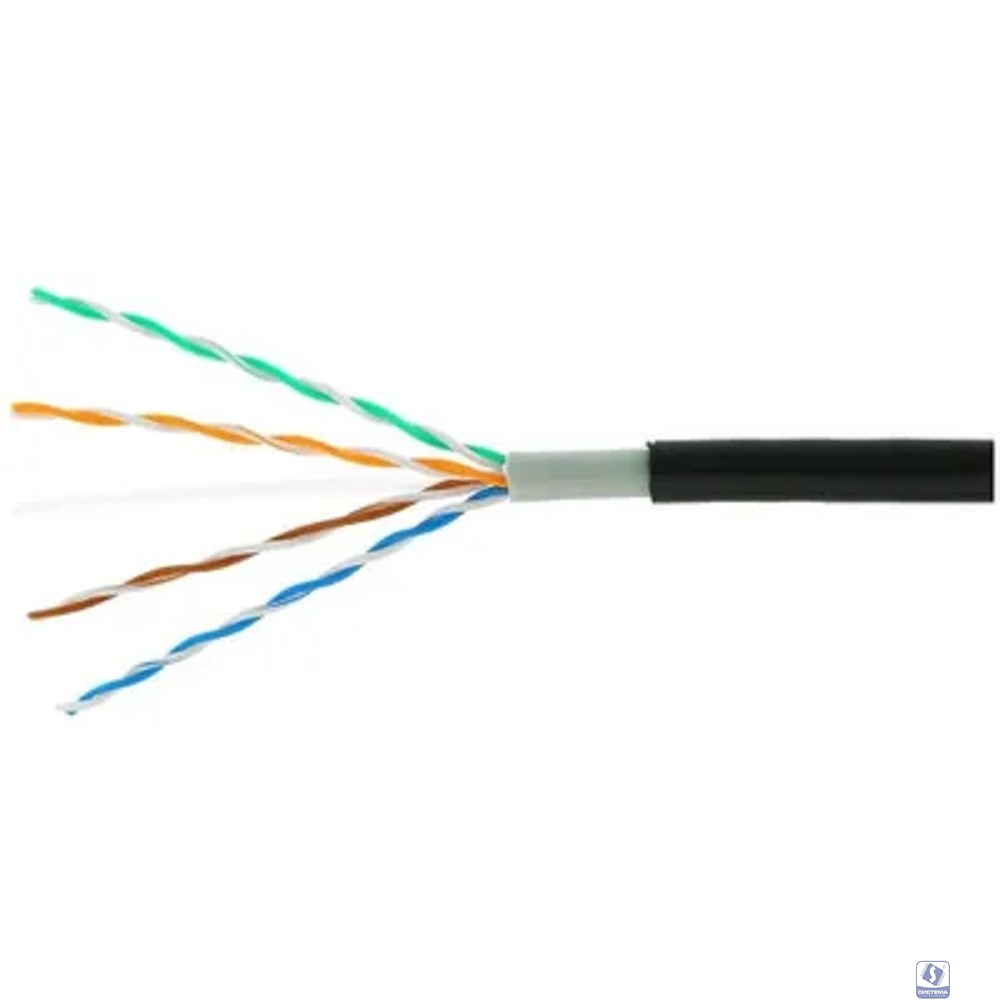 Cablexpert [UPC-5051E-4-CU-OUT] Кабель Cablexpert (RU) UTP outdoor 4x2x0.51, медный, кат.5e, однож., 305м, box, черный