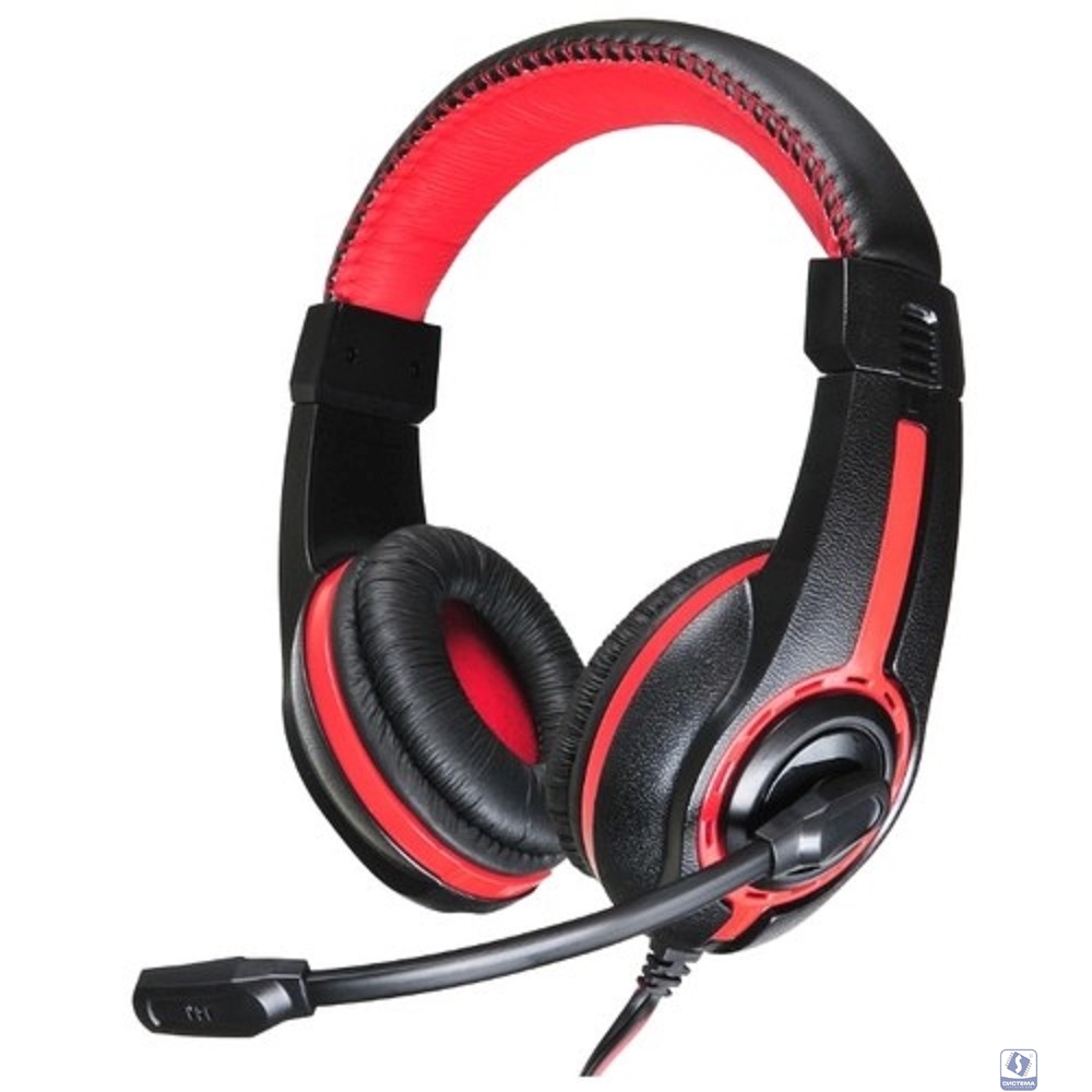 Oklick HS-L200 черный/красный 2м мониторы оголовье