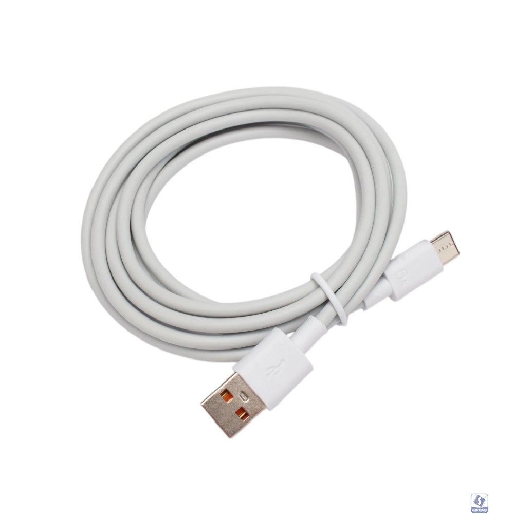 Cablexpert Кабель USB2.0, AM/Type-C, 6A, 66Вт, QC3.0, медь, 1.8м, белый, пакет (CC-USB2-AMCM-66W-1.8M-W)