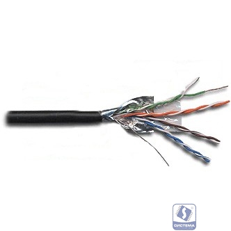 Кабель информационный Lanmaster LAN-5EFTP-WP-OUT кат.5е F/UTP общий экран 4X2X24AWG PE внешний 305м