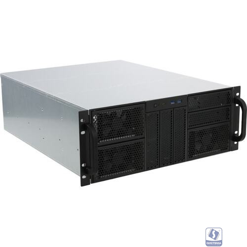 Procase Корпус 4U server case,5x5.25+9HDD,черный,без блока питания,глубина 550мм,MB EATX 12"x13" [RE411-D5H9-E-55]