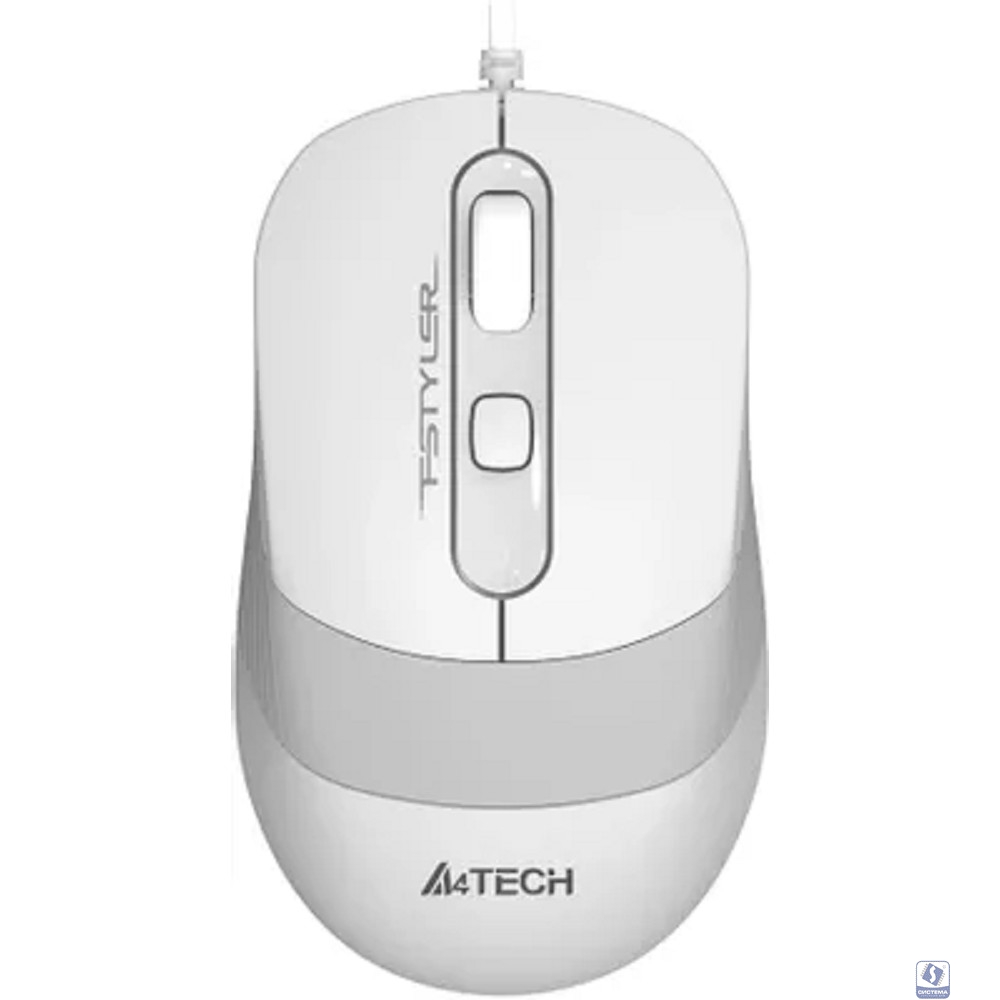 Мышь компьютерная A4Tech Fstyler FM10S белый/серый 1600dpi/USB/4but
