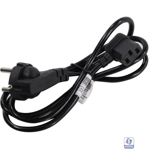 Exegate EX273393RUS Кабель питания ExeGate PC-1,2 OfficePC 450W (Евровилка Schuko ->С13 угловой) VDE-250V черный, 1.2м