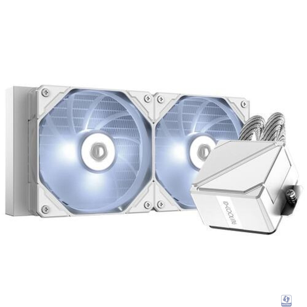 Кулер с водяным охлаждением ID-Cooling Dashflow 240 Basic White 1150/1155/S1156/1151/1200/1700, AM4/AM5