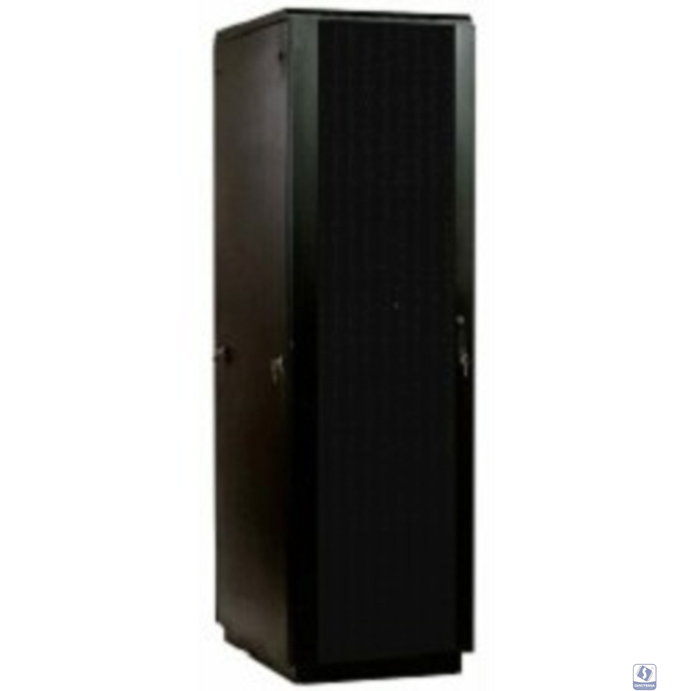 ЦМО Шкаф телекоммуникационный напольный ЭКОНОМ 42U (800 х 800) дверь перфорированная 2 шт., цвет черный (ШТК-Э-42.8.8-44АА-9005)