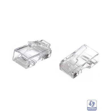 Vcom Коннекторы RJ-45 (8P8C) для UTP кабеля 6кат. ( упаковка 100 шт.)<NM006-1/100>