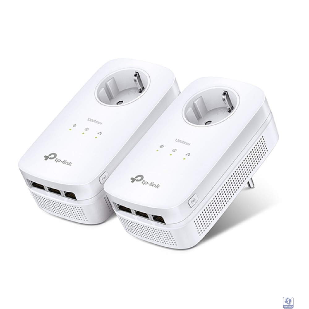 TP-Link TL-PA8030P KIT AV1300 Комплект гигабитных Powerline-адаптеров со встроенной розеткой
