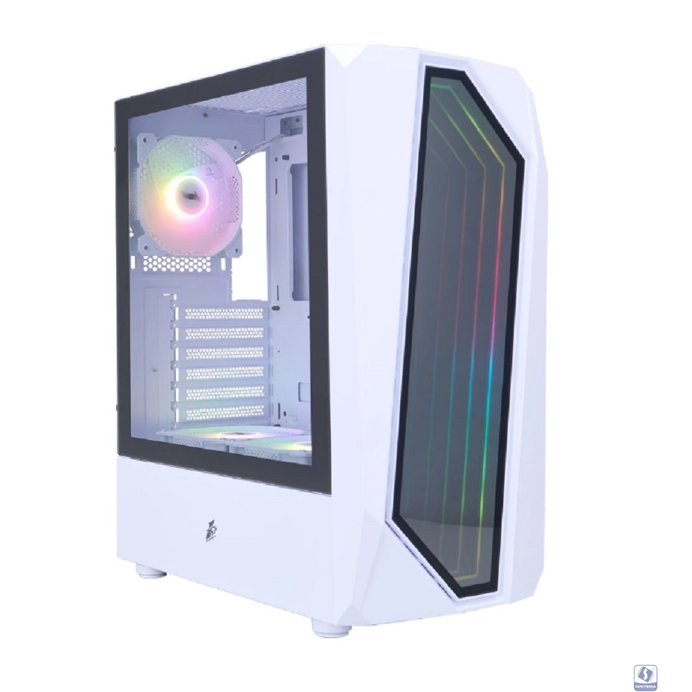 1STPLAYER INFINITE SPACE IS6 ARGB White / ATX / 3x120mm ARGB fans / IS6-WH-2F7R-W-1F7-W