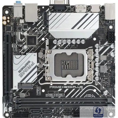 ASUS PRIME H610I-PLUS-CSM (Socket 1700, mini ITX, 2xDDR5(96GB), VGA/HDM/DP, 1xPCIe 4.0x16, 1xLAN, 4xSATA 6Gb/s, 1xM.2, 1xM.2 E key, 2xUSB 3.2, 2xUSB 2.0, 1xPS/2)