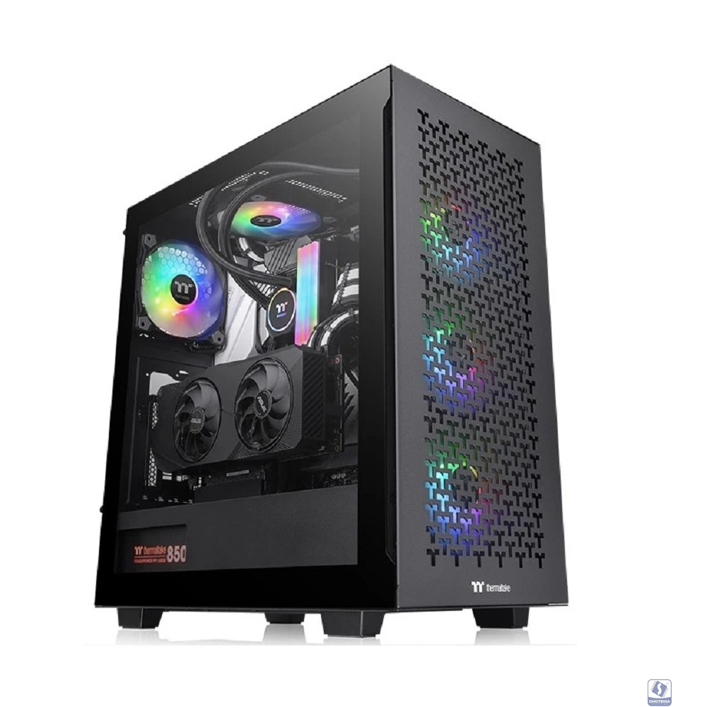 Корпус Thermaltake V350 TG ARGB AIR черный без БП ATX 3x120mm 3x140mm 2xUSB3.0 audio bott PSU