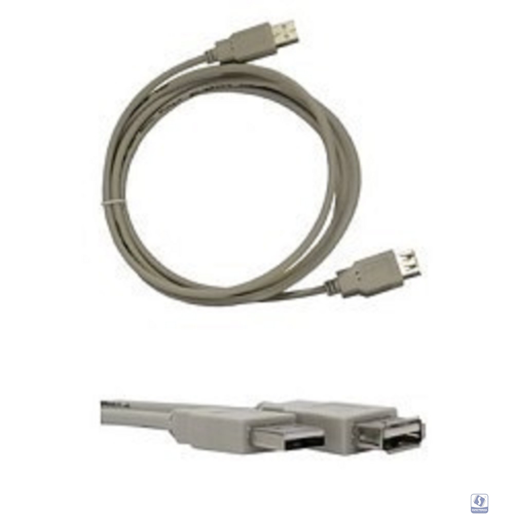 Gembird PRO CCF-USB2-AMAF-10 USB 2.0 кабель удлинительный 3.0м AM/AF  позол.конт., фер.кол.,  пакет