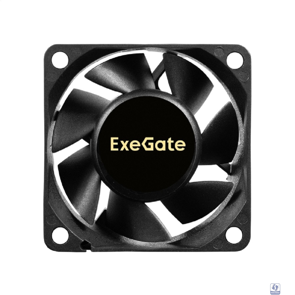 Exegate EX297037RUS Вентилятор 12В DC ExeGate ExtraPower EP06025B3P (60x60x25 мм, 2-Ball (двойной шарикоподшипник), 3pin, 4500RPM, 31dBA)