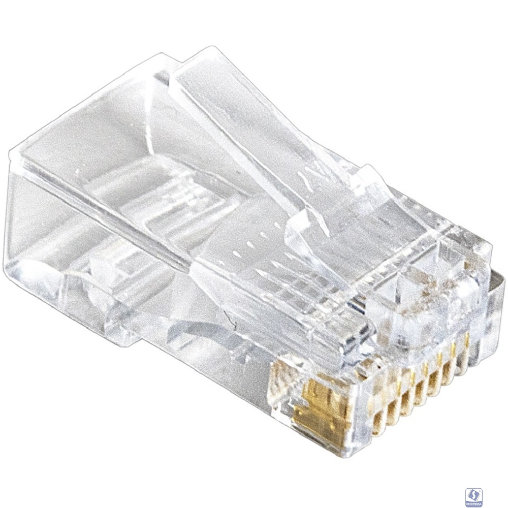 Exegate EX283691RUS Коннектор RJ-45 Кат.6 (8P8C) ExeGate под одножильный кабель, золотое напыление (100шт)