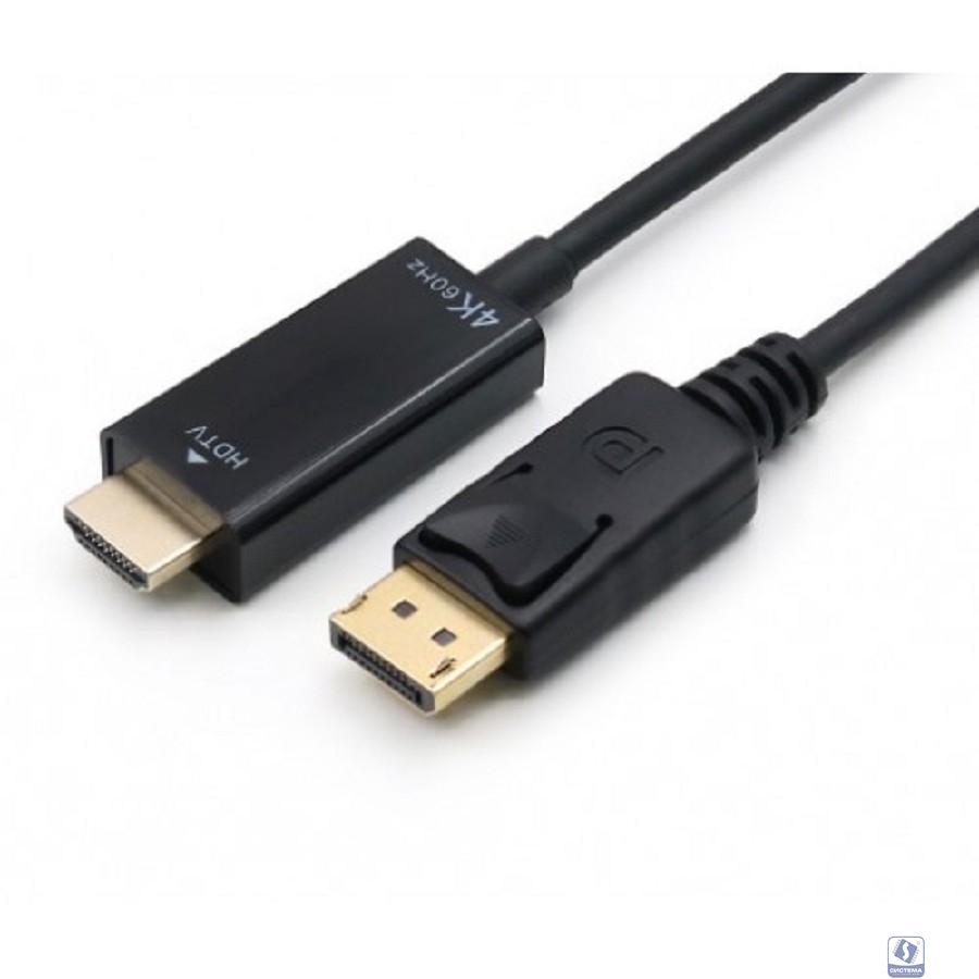 KS-is KS-752-1.8 Кабель-переходник 4K DP M в HDMI M KS-is  активный 1.8м										
