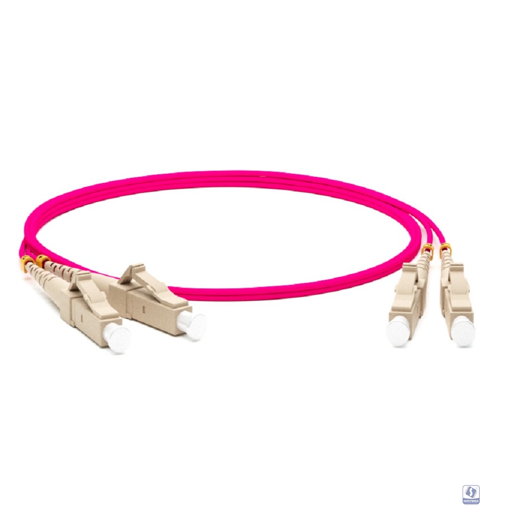 Hyperline FC-D2-504-LC/PR-LC/PR-H-3M-LSZH-MG Патч-корд волоконно-оптический (шнур) MM 50/125(OM4), LC-LC, duplex, LSZH, 3 м