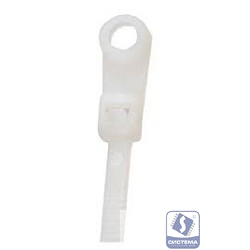 REXANT (07-0204) Хомут под винт nylon 4.8 х 200 мм 100 шт белый