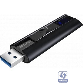 SanDisk USB Drive 512GB CZ880 Cruzer Extreme Pro, USB 3.1, Металлич., Черный