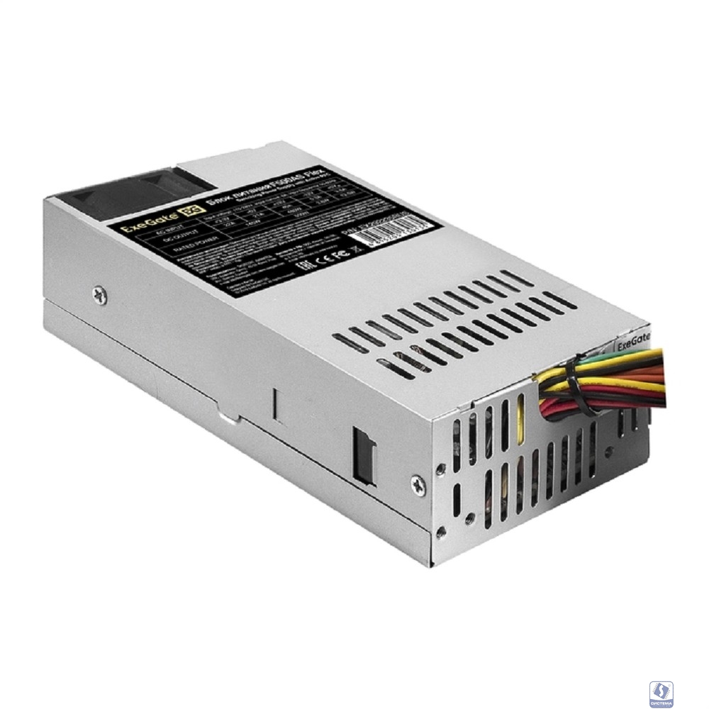 Exegate EX292235RUS Блок питания 500W ExeGate F500AS (Flex ATX, for ITX case, APFC, КПД 80% (80 PLUS), 4cm fan, 24pin, 4pin, 3xSATA, 2xIDE)