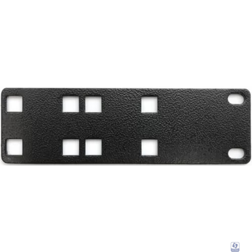 Полка Hyperline PMV1-RAL9005 Кронштейн для крепления 19 дюймового и вертикального оборудования сбоку стоек (2 шт. в комплекте)